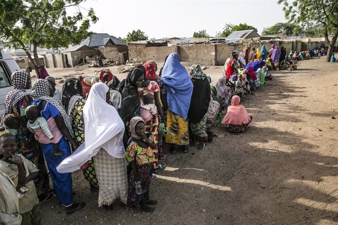 Imagen de víctimas del conflicto en el noreste de Nigeria.