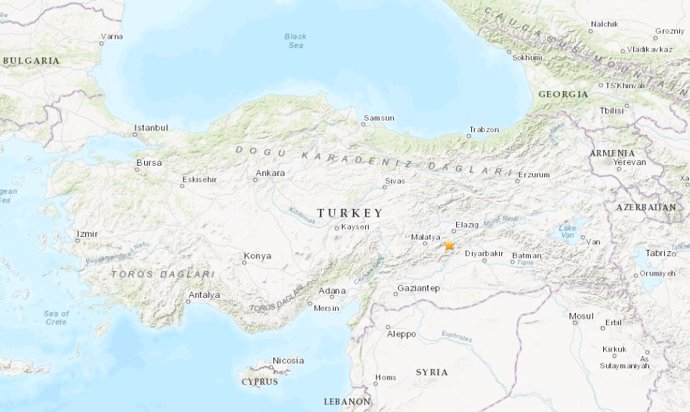 Terremoto en el este de Turquía.