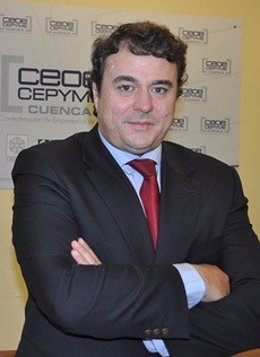 El presidente de CEOE Cuenca, David Peña