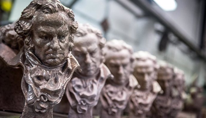Estatuillas de los premios Goya
