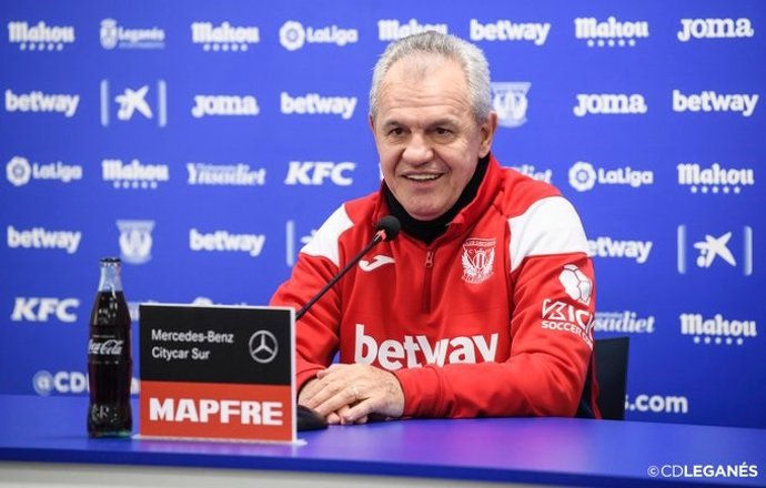 El entrenador del CD Leganés, Javier Aguirre, en rueda de prensa