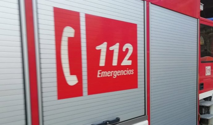 Camión de bomberos del 112