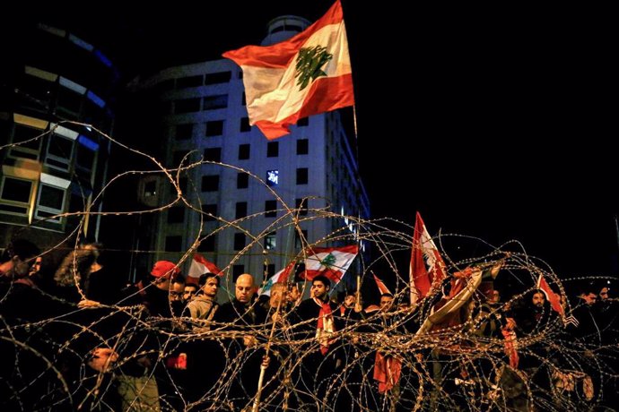 Manifestación en Líbano