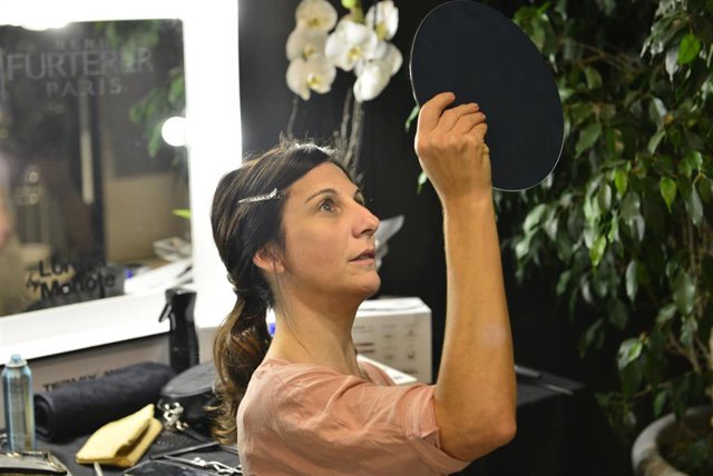 Malena Alterio, en el espacio de Lorena Morlote y René Furterer en los Goya 2020