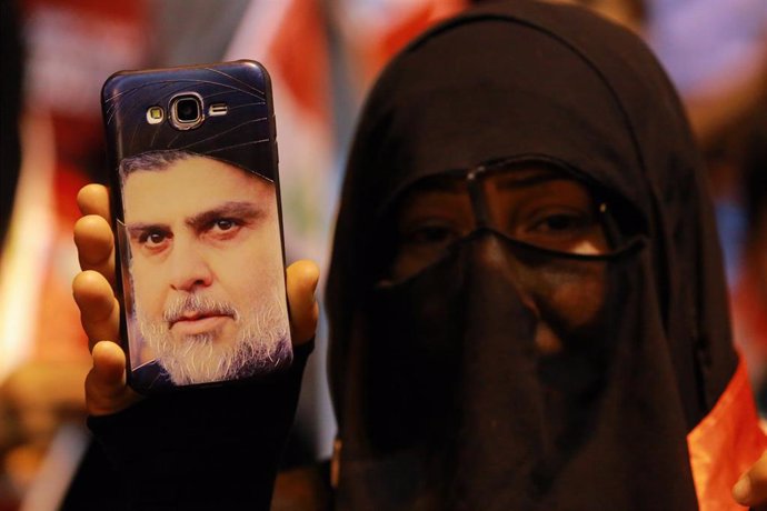 Simpatizante del clérigo chií Muqtada al Sadr