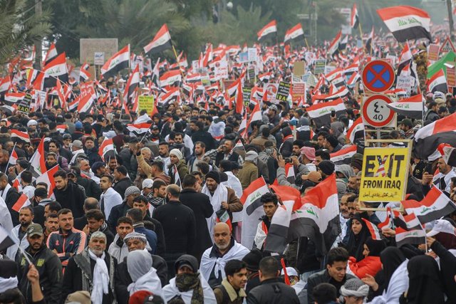 Manifestación en Irak
