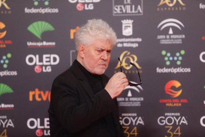 Mejor dirección es para Pedro Almodóvar por Dolor y gloria en la XXXIV edición de los Premios Goya, en Málaga (Andalucía, España), a 25 de enero de 2020.