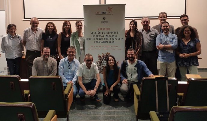 Imagen del taller de trabajo "Gestión de Especies Invasoras Marinas: construyendo una propuesta para Andalucía", celebrado en la UGR
