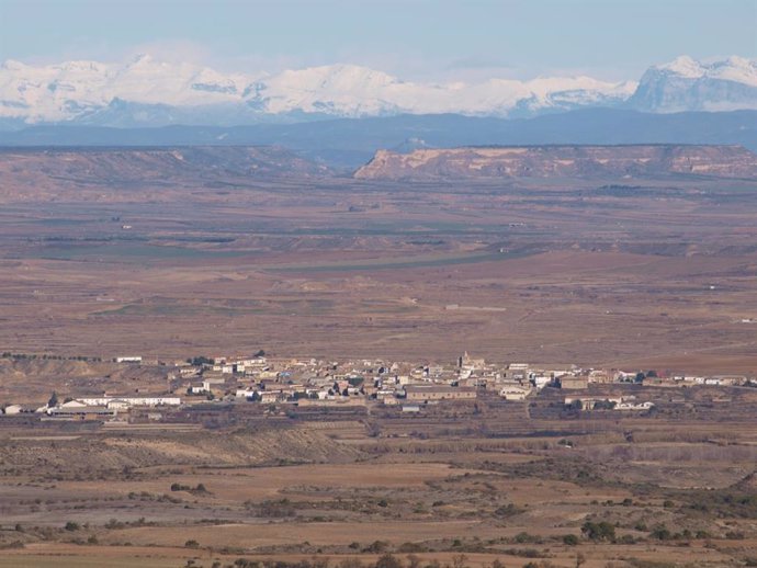 Vista general de Villanueva de Sijena.