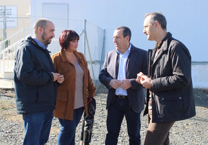 El secretario general del PSOE de Málaga, José Luis Ruiz Espejo en una visita a Cártama