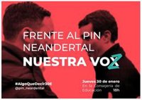 Estudiantes convocan concentraciones este jueves en Madrid, Andalucía y Murcia contra el "Pin Neandertal" de Vox