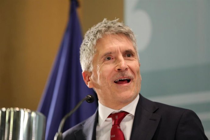 Fernando Grande-Marlaska,  tras tomar posesión por segunda vez de su cargo como ministo del Interior, 