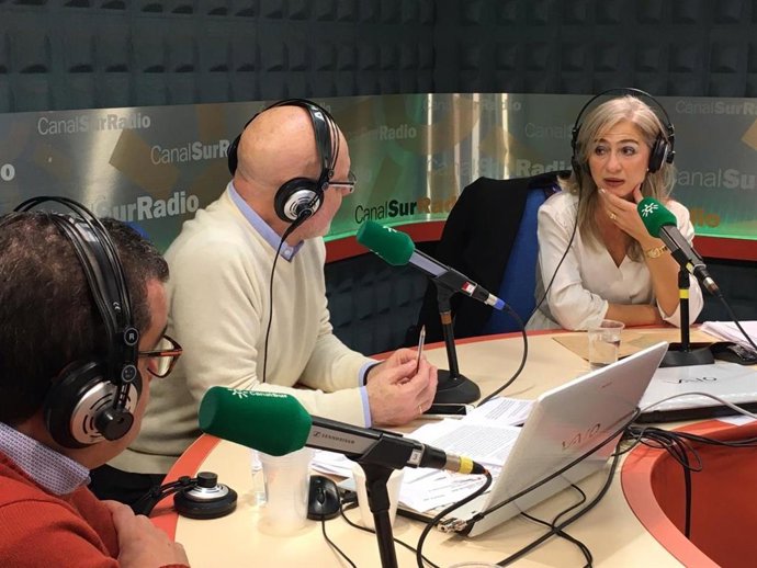 La consejera de Cultura y Patrimonio Histórico en una entrevista en Canal Sur Rdio