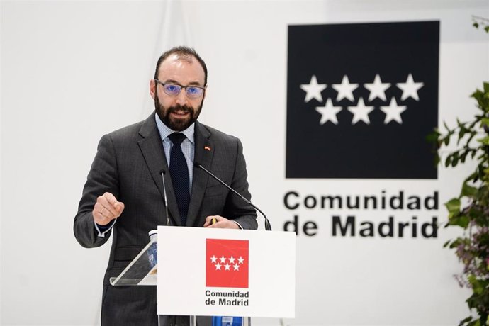 Manuel Giménez, consejero de Economía de la Comunidad de Madrid. Imagen de archivo