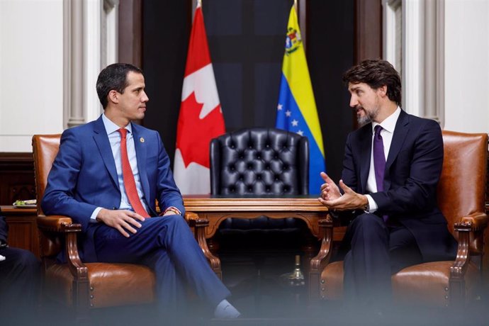 Juan Guaidó y Justin Trudeau