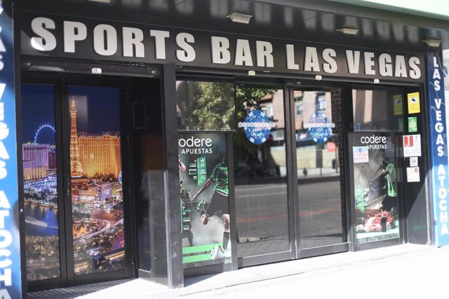 Local de apuestas `Sports Bar Las Vegas, en Madrid, a 3 de octubre de 2019.