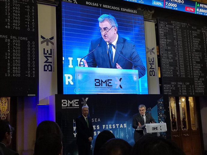El consejero delegado de Bolsas y Mercados Españoles (BME), Javier Hernani.