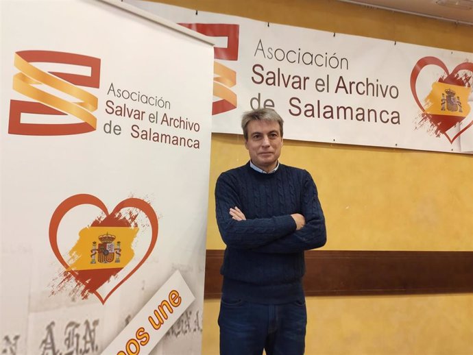 El presidente de la asociación 'Salvar el Archivo de Salamanca', Policarpo Sánchez.