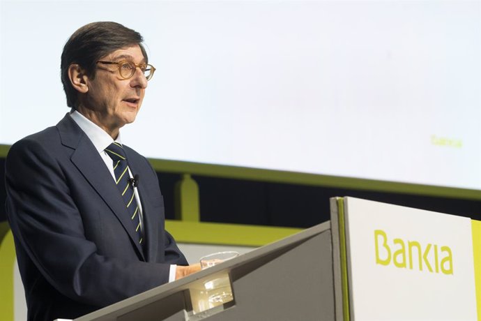 El presidente de Bankia, José Ignacio Goirigolzarri, en la junta de accionistas 2019