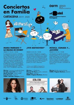 Nota/ Música De Disney, Beethoven Y Bandas Sonoras De Ci Ne, En Los Conciertos En Familia De La Sinfónica Regiona L En Cartagena