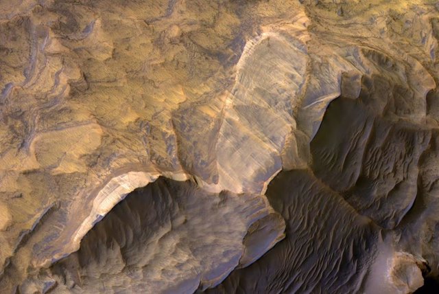 Depósitos de arenisca en Marte