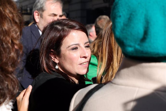 La portavoz del PSOE en el Congreso de los Diputados, Adriana Lastra