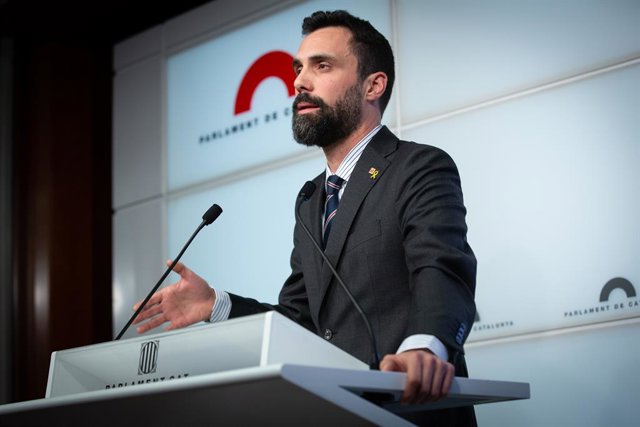 El president del Parlament, Roger Torrent, Barcelona (Catalunya, Espanya), 10 de gener del 2020.