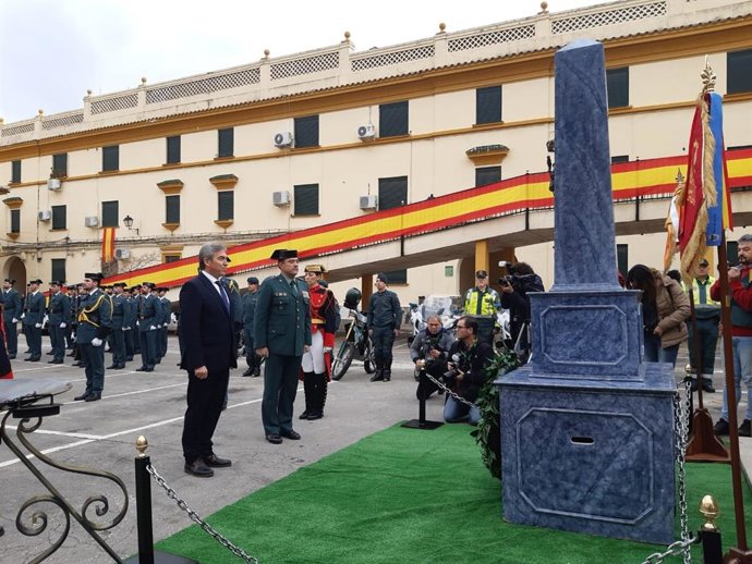 Acto en la Comandancia de la Guardia Civil