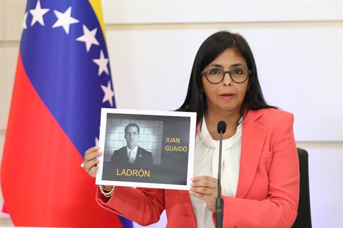 Delcy Rodríguez en una comparecencia en Caracas