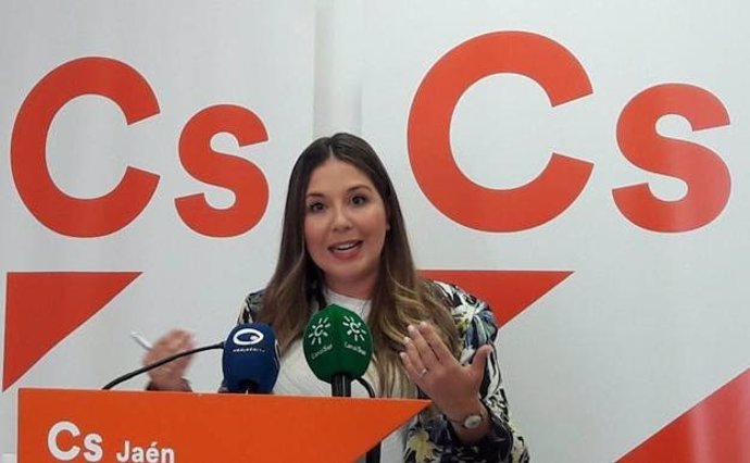 La Portavoz Provincial De Ciudadanos (Cs) En Jaén, Raquel Morales.
