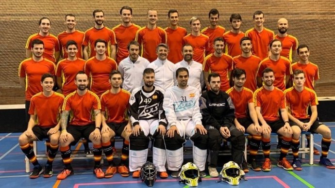 La selección masculina de floorball