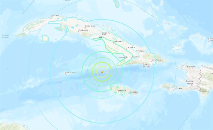 Cuba/Jamaica.- Alerta de tsunami por un terremoto de magnitud 7,7 frente a las c