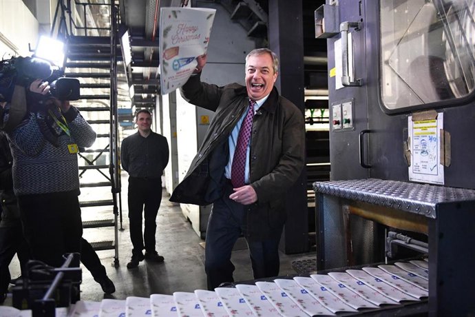 El líder del Partido del Brexit, Nigel Farage.