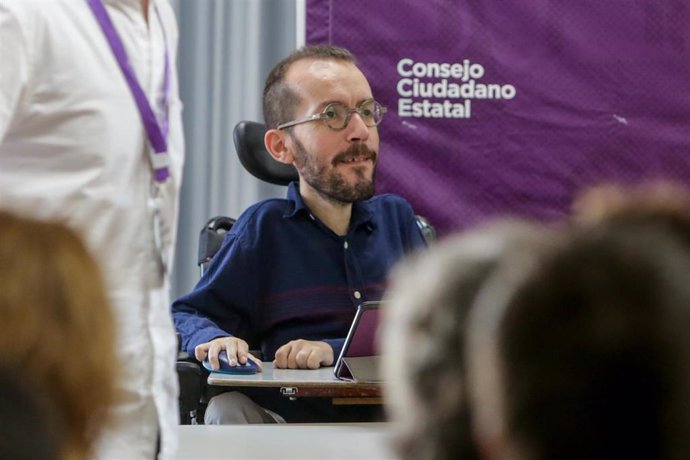 El portavoz de Unidas Podemos en el Congreso de los Diputados y secretario de Acción de Gobierno, Pablo Echenique.