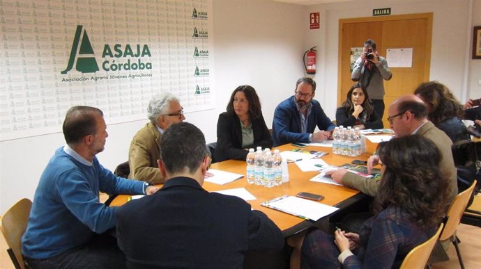 Reunión de Dolores López y cargos del PP con Asaja.