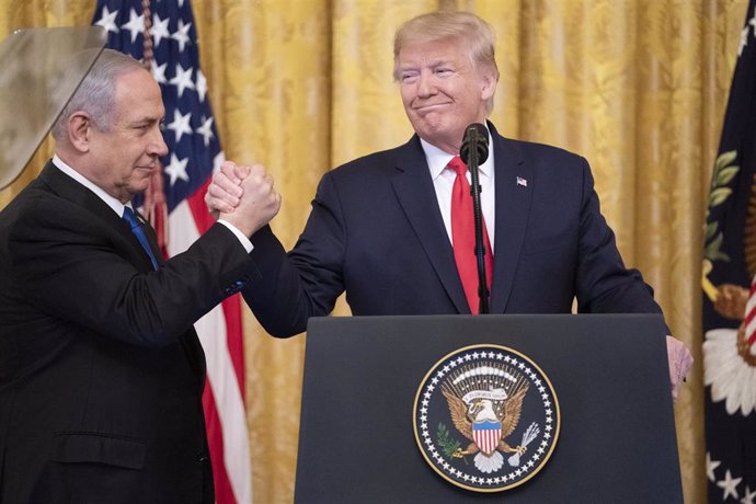 El primer ministro de Israel, Benjamin Netanyahu, y el presidente de Estados Unidos, Donald Trump