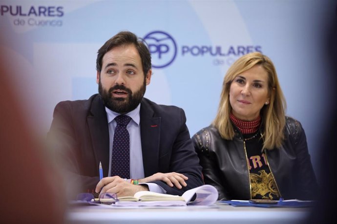 El presidente del PP de C-LM, Paco Núñez, en el Comité de Dirección del PP en Cuenca.