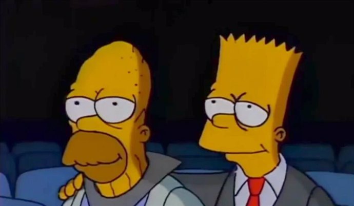 Imagen de Homer y Bart en Los Simpson