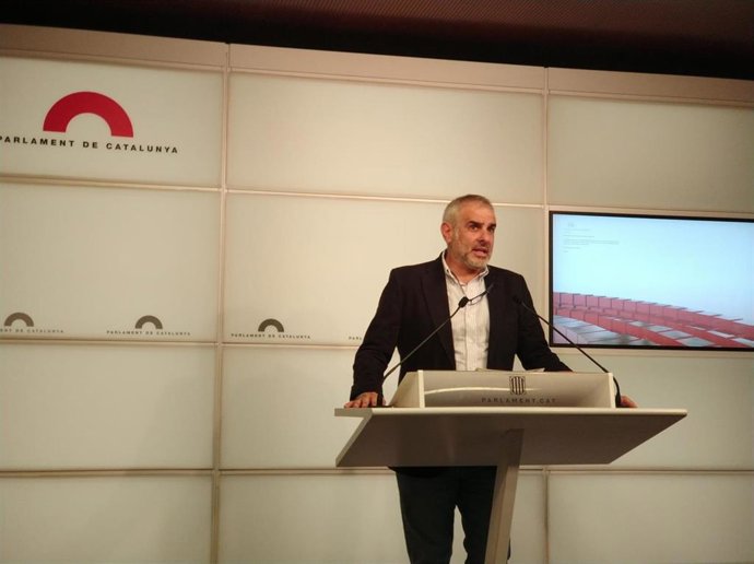 El presidente de Ciudadanos en el Parlament de Cataluña, Carlos Carrizosa.