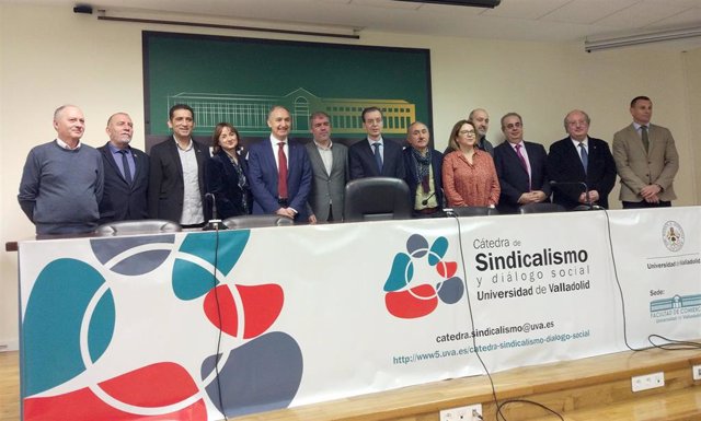 Acto de aniversario de la Cátedra de Sindicalismo y Diálogo Social de la Universidad de Valladolid.