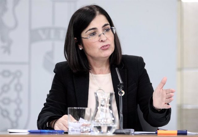 La ministra de Política Territorial y Función Pública, Carolina Darias, comparece en rueda de prensa ante los medios de comunicación tras el primer Consejo de Ministros celebrado en martes en Moncloa, Madrid (España), a 21 de enero de 2020.