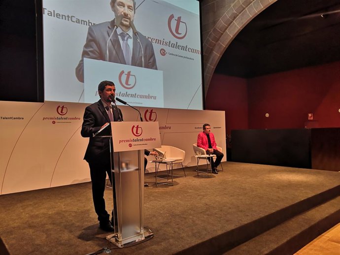 El president de la Cambra de Barcelona, Joan Canadell, i l'economista Xavier Sala-i-Martin.