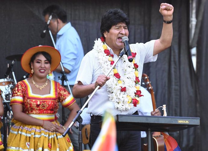El expresidente de Bolivia Evo Morales. 