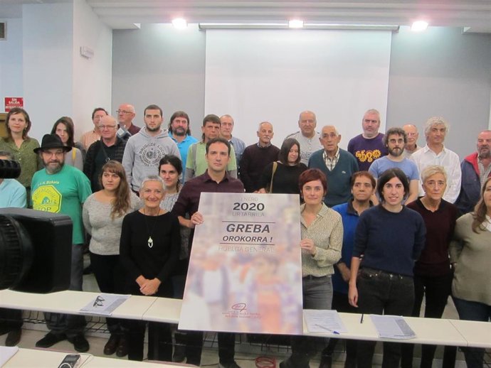 Secretarios generales de ELA y LAB convocan huelga por las pensiones