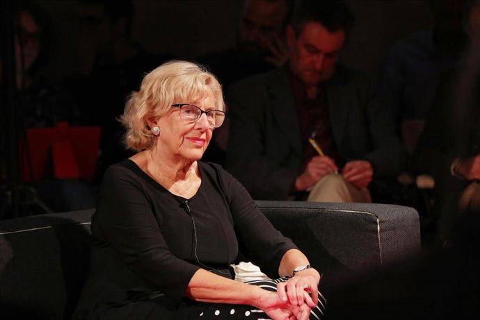 La exalcaldesa de Madrid Manuela Carmena participa en el ciclo de diálogos 'Repensar Madrid' organizado por el Colegio de Arquitectos de la capital (COAM) con motivo de la Semana de la Arquitectura, en Madrid (España) a 2 de octubre de 2019.