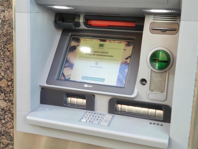 Cajero automático. Foto de archivo.