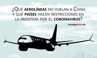 Estas son las aerolíneas que no vuelan a China y los países que prohíben la entrada a personas procedentes de este país
