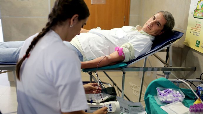 Donación de sangre.