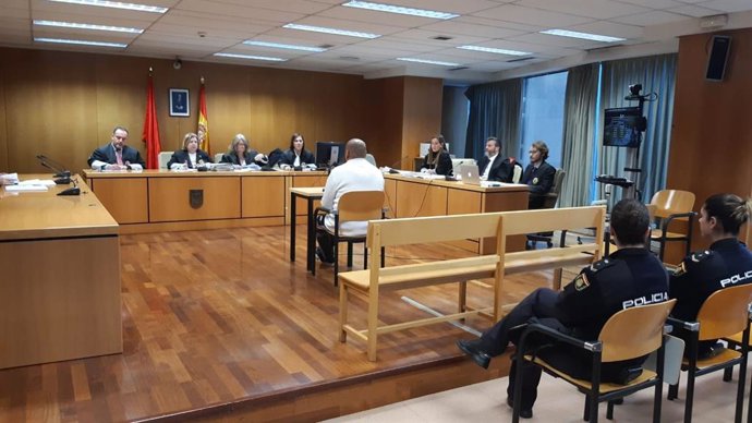 Imagen de un juicio celebrado en la Audiencia Provincial de Madrid sobre un caso de violencia de género.
