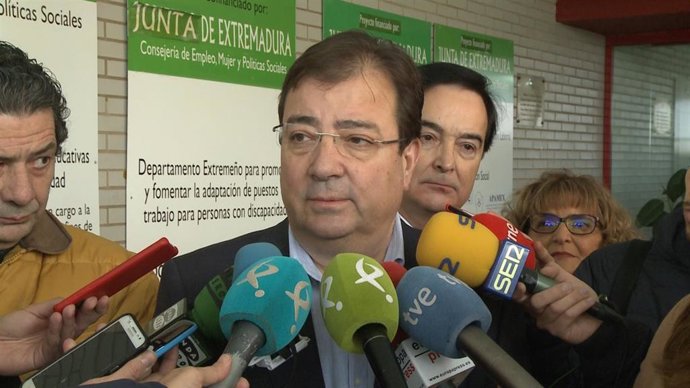 El presidente de la Junta de Extremadura, Guillermo Fernández Vara